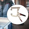 Folpus Face Clamp,Locking C Clamp Pliers 4 Gear Positions Locking