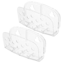 Cooking Concepts Set of2 Sponge Holder Clear Suction Cups Kitchen Organizer Brand New