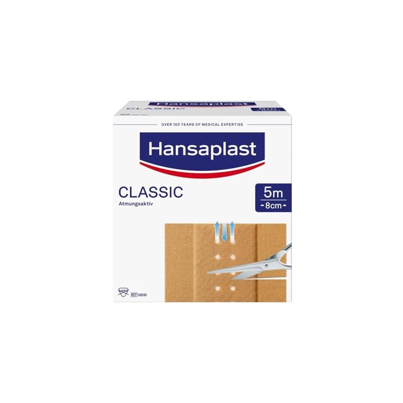 Hansaplast Elastic Plaster Brown 8cm x 5m 495g