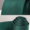 HISDERN Men's Wedding Ties and Pocket Square Tie Clip Set