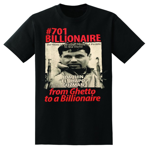Funny style #701 BILLIONARY EL Chapo GUSMAN (Small) Black