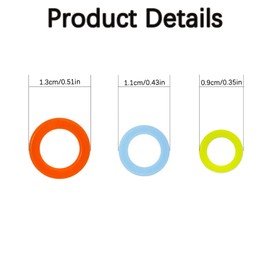 Stitch Marker Knitting Stitch Ring, 30 pcs Stitch Markers for Knitting Plastic Knitting Markers Rings 3 Sizes Smooth Crochet Ring Stitch Marker Ring Assorted Knitting Counters Needle (Random Color)