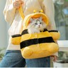 Layheld Cat Puppy Costume Winter Warm Outing Backpack Cute Bear