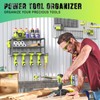 SUNALLY Power Tool Organizer, Heavy Duty Iron, 3 Layers Storage