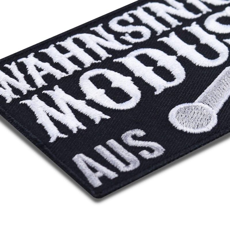 Crazy iron-on patch, tactical patch with embroidery, iron-on patches, heavy