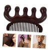 OHPHCALL Natural Sandalwood Scalp Massager Comb Hair Tool for Dandruff