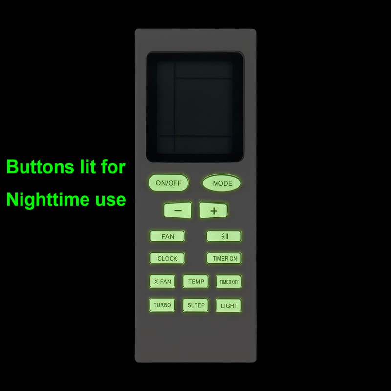 YB1FA Replace AC Remote Control Compatible with Inventor/Gree/Carrier/Sinclair Air Conditioner
