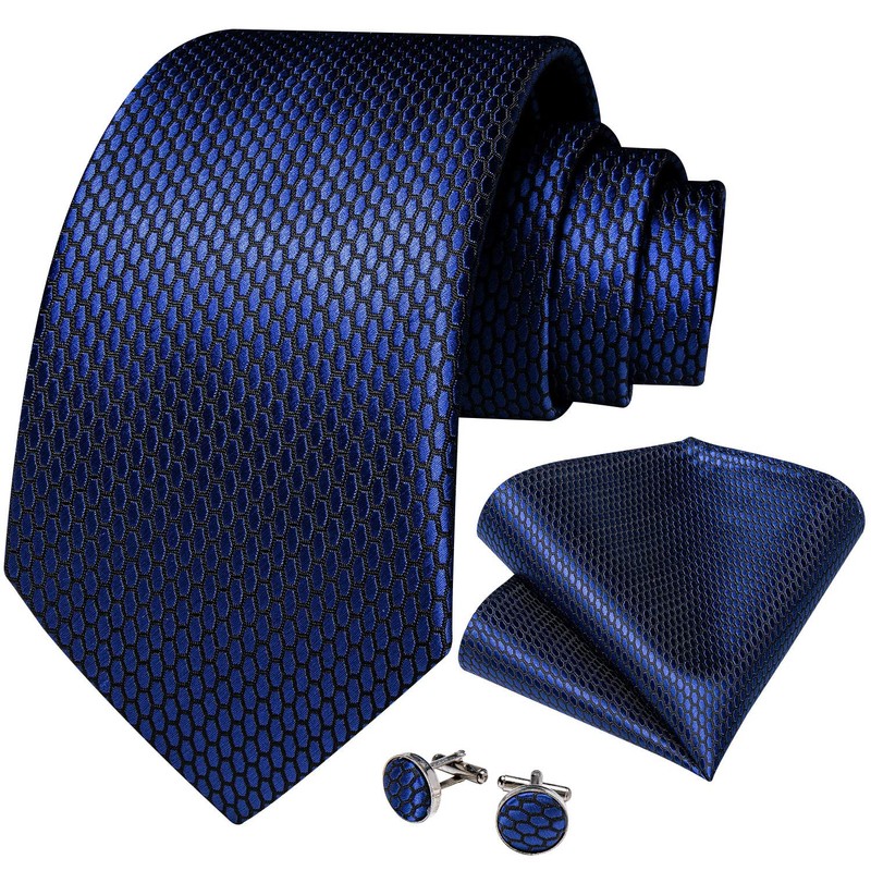 DiBanGu Solid Tie - Conjunto de corbata y pañuelo de