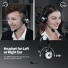 TECKNET Wireless Headset for Work, Long-Lasting Worktime AI Noise Cancelling