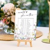 JarThenaAMCS 50 Sheets Wildflower Bridal Shower Game Cards Floral Double