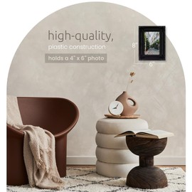 Kiera Grace Georgia Photo Frame - 4" x 6", Black