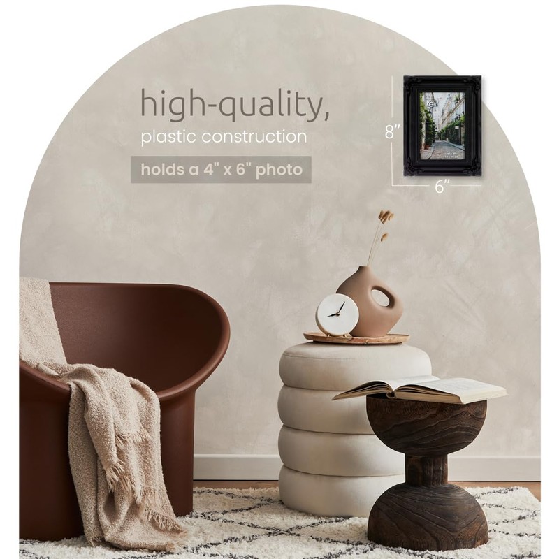 Kiera Grace Georgia Photo Frame - 4" x 6", Black