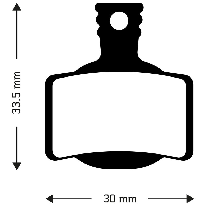 Organic disc brake pads for Magura MT