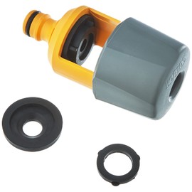 HOZELOCK - Indoor Mixer Tap Connector : Fits Square, Round and Mixer Taps up to 43 mm High and 34 Mm Wide, Supplied with 2 Gaskets for a Better Seal [2274P9000]