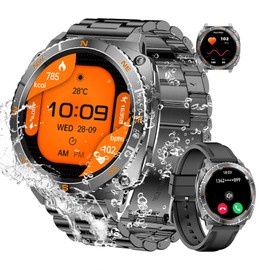 Yilitazaro Men's Smart Watch with 360 Degree Rotation Function, 1.43 Inch HD Display, Men's Fitness Watch with Heart Rate/Sleep/Calorie, Calls/Receive Smartwatch Outdoor for Android iOS