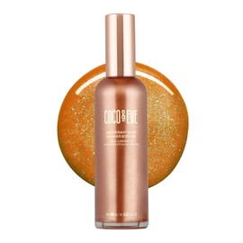 Coco & Eve Coco & Eve Antioxidant Glow Shimmer Body Oil - Lightweight Skin Illuminator with Pearlescent Minerals, Natural Glitter, Antioxidants for Shimmering, Moisturizing and Healthy Glow (3.38 Fl Oz)