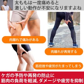 IWAMA HOSEI (イワマホウセイ) 太ももサポーター ふとももサポーター 太腿サポーター 太もも サポーター 男性用 メンズ THIGHS FIT LIGHT (M)