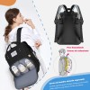 Mochila Pañalera Impermeable Gran Capacidad Para Bebés Negro