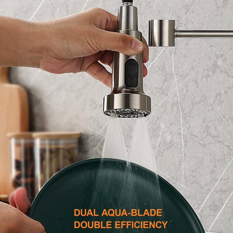 TIORIY Pull Down Spray Head Replacement - for Kitchen Faucet