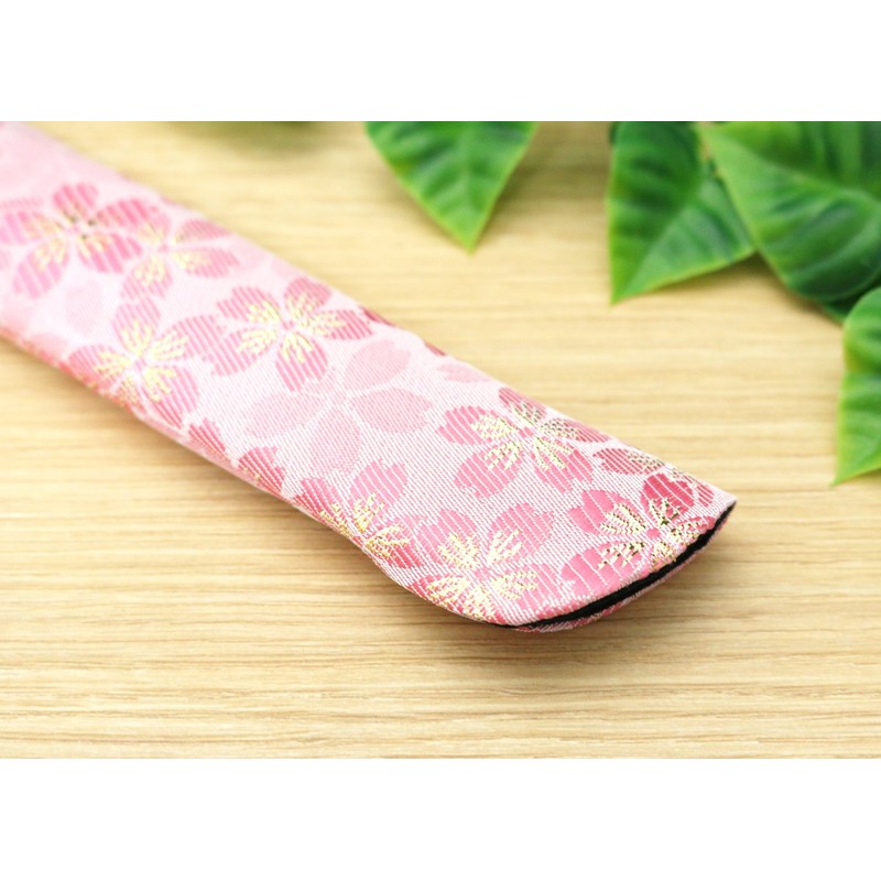 Matsumi Kogei Folding Fan Holder, 8.7 inches (22 cm), Gold