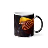 Thermoreagierende Tasse Magische Tasse – Goldfarben Wildleben seltener Vogel –