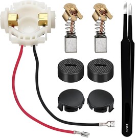 ZHUROUPU 8PCS Carbon Brushes & Brush Holder Caps Set for Makita Angle Grinder CB430 BGA452 DGA452, Carbon Brush Holder Cover 191971-3 Replacement with Repair Tools for BGA450 GA400 BGA402 643954-4