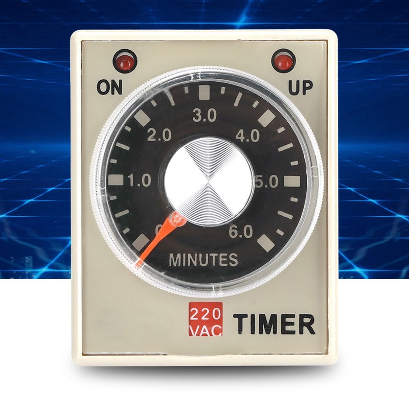 220VAC 6 Minutes Power On Delay Timer Time Relay AH3-3(6M)