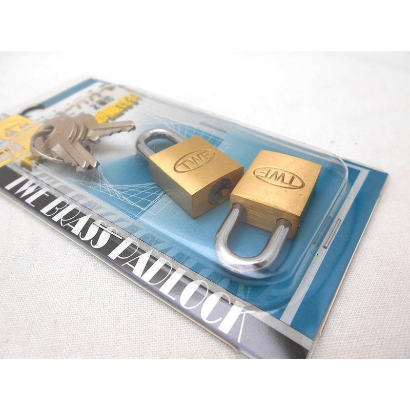 Wake Sangyo TWE Identical Key Cylinder Lock, Padlock, 0.6 inch