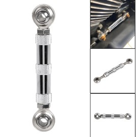 Unbranded Chrome Adjustable Mid Control Shift Linkage For Harley Dyna Softail Super Glide