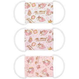 Skater Washable Gauze Mask for Toddlers & Babies, Ages 2 - 4 Years, 9 Masks (3 Masks x 3 Sets), Antibacterial, Design: My Melody, Sanrio, MSKG0
