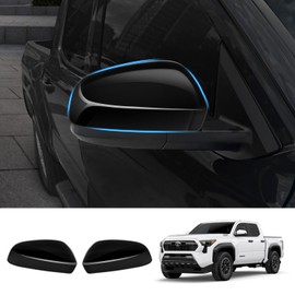 2024 2025 Tacoma Rearview Mirror Caps for Toyota Tacoma,Durable Anti-Scratch Side Mirror Protectors(Glossy Black)
