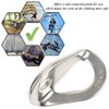25KN Climbing Bolt Hanger - Stainless Steel Rock Climbing Anchor