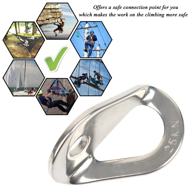 25KN Climbing Bolt Hanger - Stainless Steel Rock Climbing Anchor