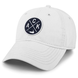 Nantucket ACK Emblem Dad Hat White