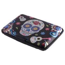 BOHONG Credit Card Holder Mini RFID Blocking Aluminum Wallet Slim Metal Hard Case Travel Wallet ID Case for Women and Men