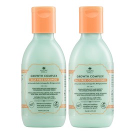Nature Spell Hair Growth Travel Size Duo, Shampoo & Conditioner Set, Nourishing & Strengthening, Vegan, Set of 2, 95ml Each