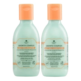 Nature Spell Hair Growth Travel Size Duo, Shampoo & Conditioner Set, Nourishing & Strengthening, Vegan, Set of 2, 95ml Each