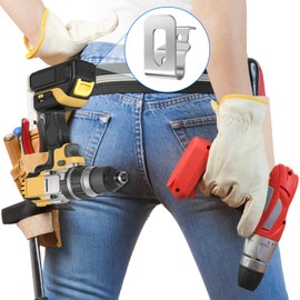 6Pcs Belt Clips for Electric Drill Electric Drill Supplies with 6 Pcs Screws 304 Stainless Steel Drill Clips Tool Belt Hook Drill Clip for 20V 18V MAX Drills Tools Clips Tool Beltbelt