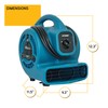 XPOWER P-80A Mini Mighty 138 W 600 CFM Centrifugal Air