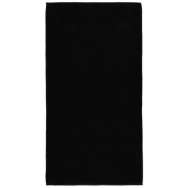 Beachland - Toalla de playa de lujo sólida de 40 x 76 pulgadas, estilo piscina y resort - 100% algodón - Extra suave y absorbente (negro)