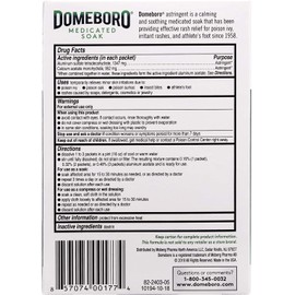 Domeboro Soothing Soak Rash Relief Powder Packets, 12 each (Pack of 4)