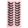 FARRED Natural Lashes Wispy False Eyelashes Fake Cat Eye Lashes