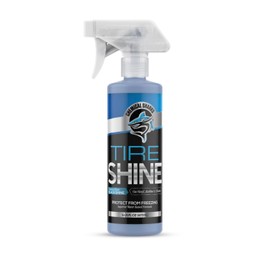 Chemical Sharks Tire Shine, Tire Dressing, Water Based, Enhance Deep Black Shine, UV Protection, Long Lasting, Won't Leak/Sling - Rubber, Vinyl, Plastic