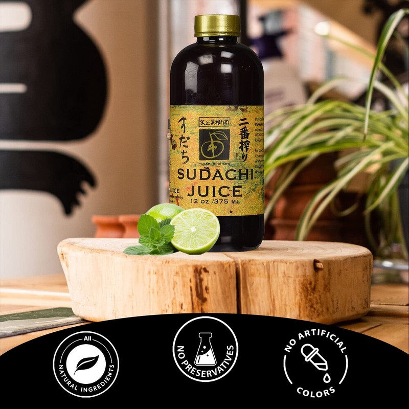 Yakami Orchard 100% Pure Japanese Sudachi Juice, 12 Ounce (Pack