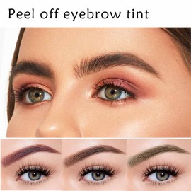 Eyebrow Colour, Brown Tint Cream Kit, Long-Lasting Waterproof, Sweat-Resistant, Easy Colouring Eyebrow Tint Makeup for Women and Men