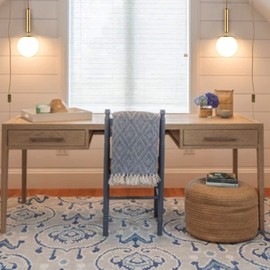 DIRYZON Modern Gold Pendant Light with Plug-in Cord,Milk Glass Pendant Hanging Lighting Globe Swag Light Plug in for Bedroom Living Room （15 CM/6 INCH）