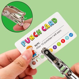 225 Pcs Reward Punch Cards Behavior Incentive Awards for Kids Students Teachers Home Classroom School Positive Reinforcement Tool Business Loyalty Card - 2" x 3.5"