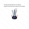 CSFMC Furniture Leveler Swivel Feet PTFE(Teflon) Bottom(25mm Base),Threaded Shank(1/4-20) Adjustment