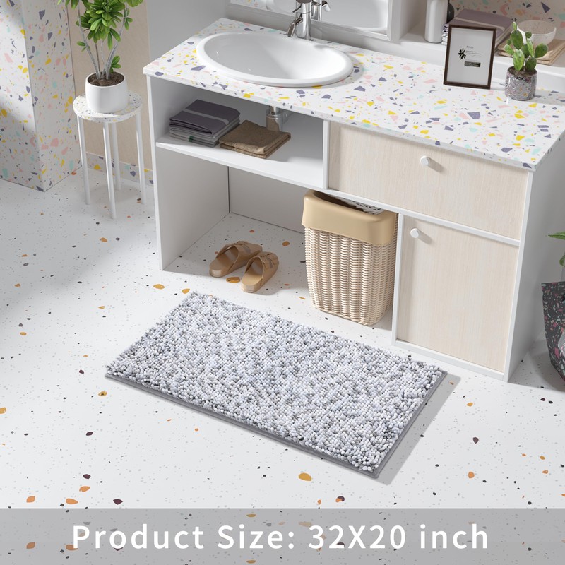 Yimobra Bath Mats for Bathroom Non Slip, 31.5x20, Extra Soft