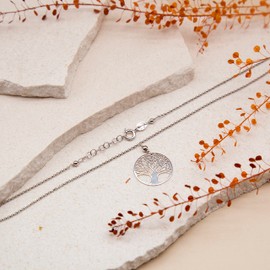 Tuscany Silver Women's Sterling Silver Tree of Life Necklace of 48.26 cm